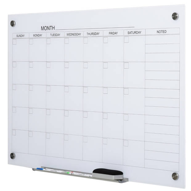 White board - Kalender - Maandplanner - Agenda - 90 x 60 cm