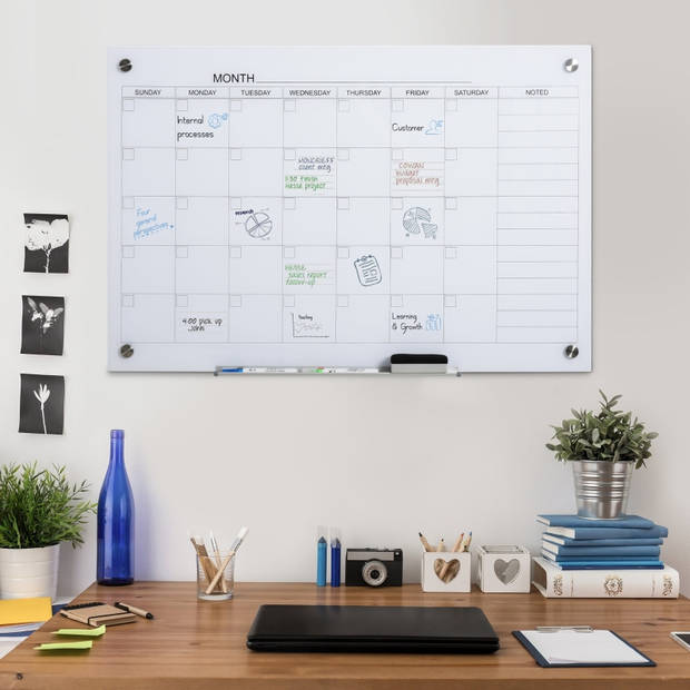 White board - Kalender - Maandplanner - Agenda - 90 x 60 cm