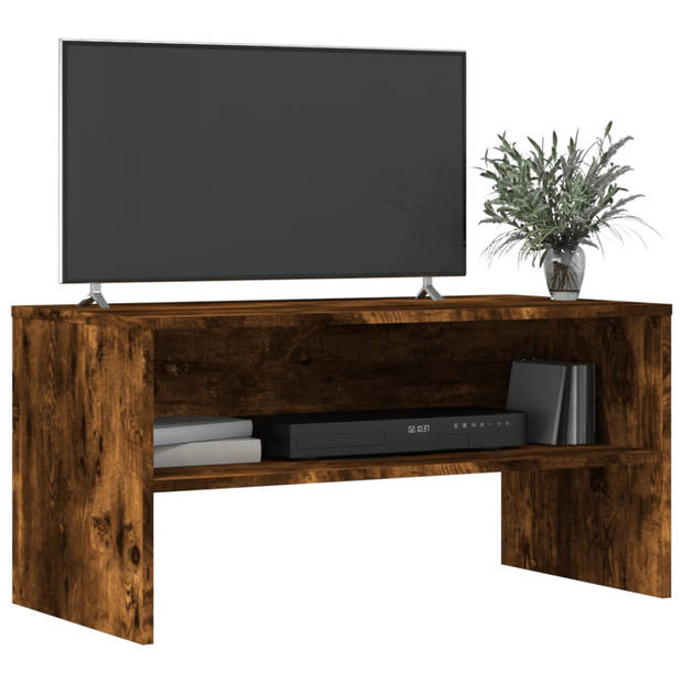 vidaXL Tv-meubel 80x40x40 cm bewerkt hout gerookt eikenkleurig