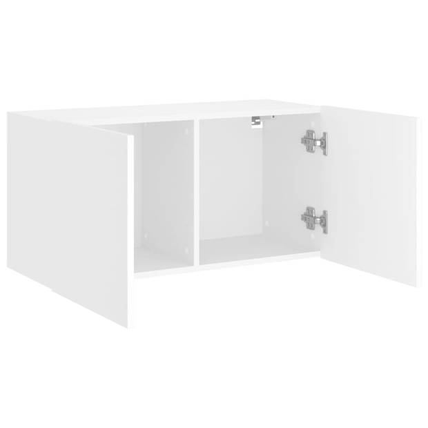 vidaXL Tv-meubel wandgemonteerd 80x30x41 cm wit