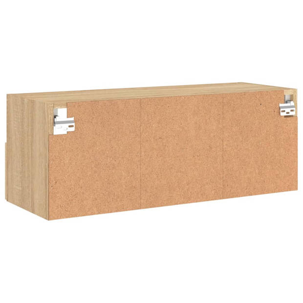 vidaXL Tv-wandmeubel 80x30x30 cm bewerkt hout sonoma eikenkleurig