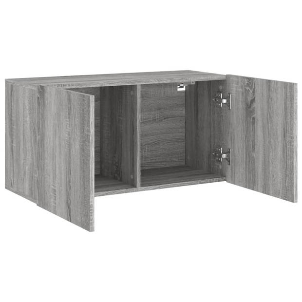 vidaXL Tv-meubel wandgemonteerd 80x30x41 cm grijs sonoma eikenkleurig