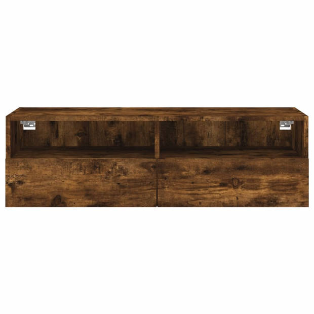 vidaXL Tv-wandmeubel 100x30x30 cm bewerkt hout gerookt eikenkleurig