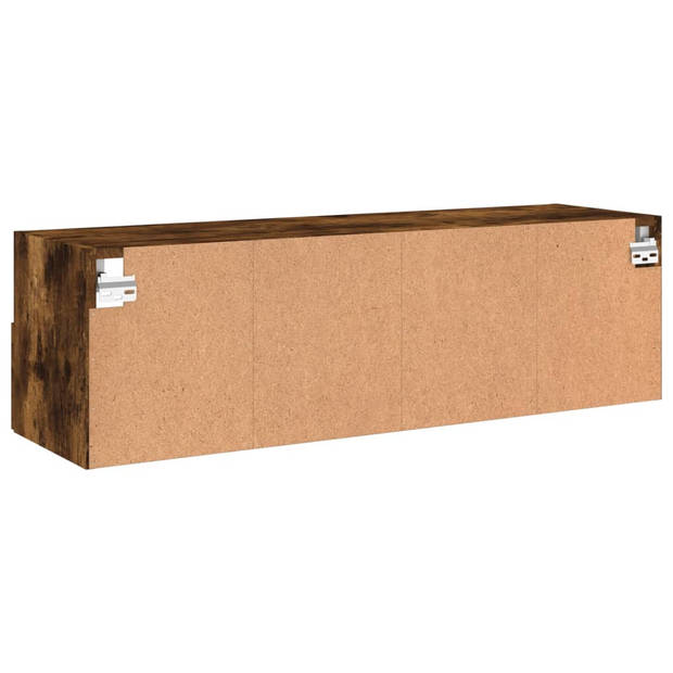 vidaXL Tv-wandmeubel 100x30x30 cm bewerkt hout gerookt eikenkleurig