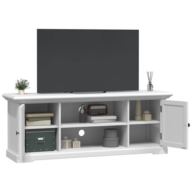 vidaXL Tv-meubel 110x30x41 cm bewerkt hout wit