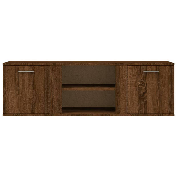 vidaXL Tv-meubel 120x34x37 cm bewerkt hout bruin eikenkleur