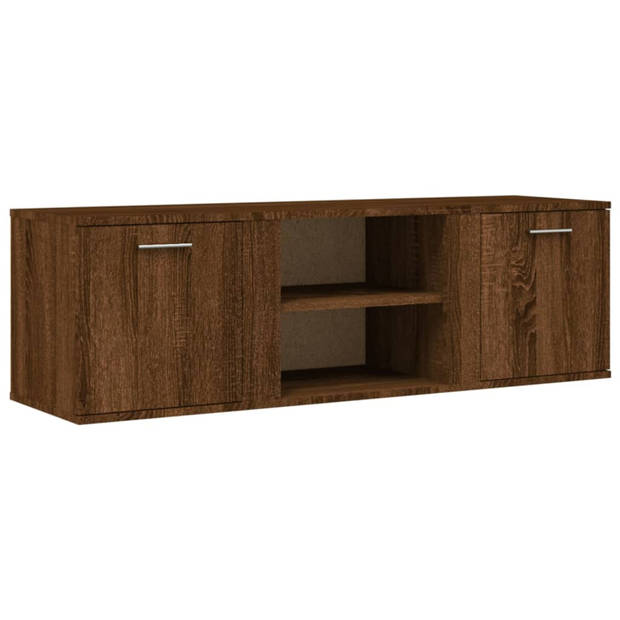 vidaXL Tv-meubel 120x34x37 cm bewerkt hout bruin eikenkleur