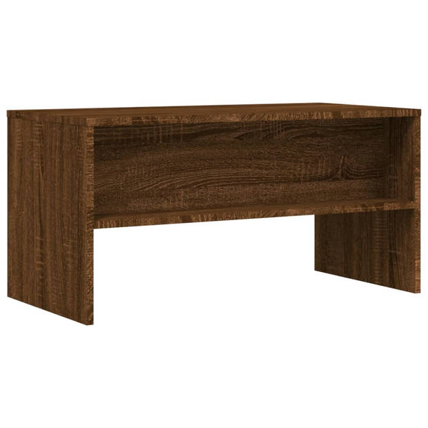 vidaXL Tv-meubel 80x40x40 cm bewerkt hout bruin eikenkleur