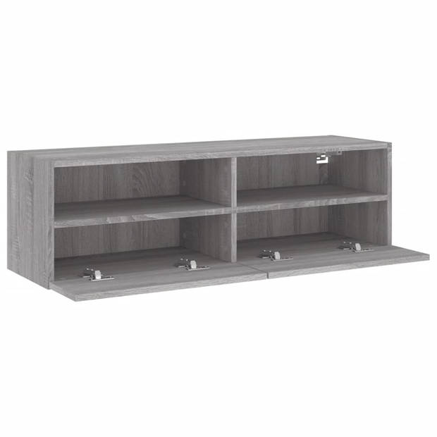 vidaXL Tv-wandmeubel 100x30x30 cm bewerkt hout grijs sonoma