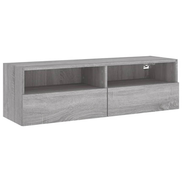 vidaXL Tv-wandmeubel 100x30x30 cm bewerkt hout grijs sonoma