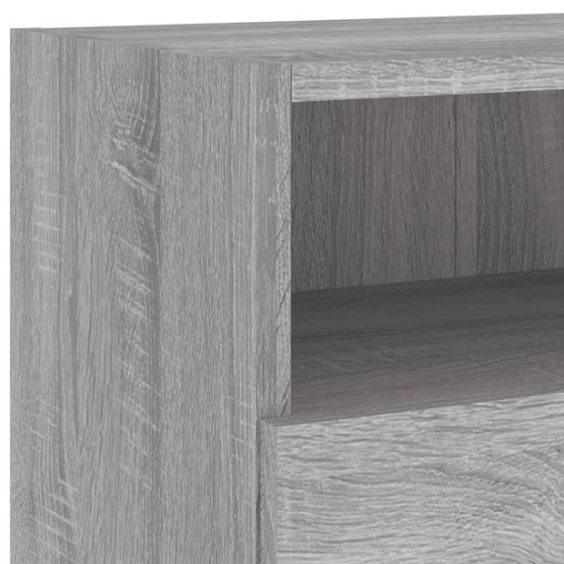 vidaXL Tv-wandmeubel 100x30x30 cm bewerkt hout grijs sonoma