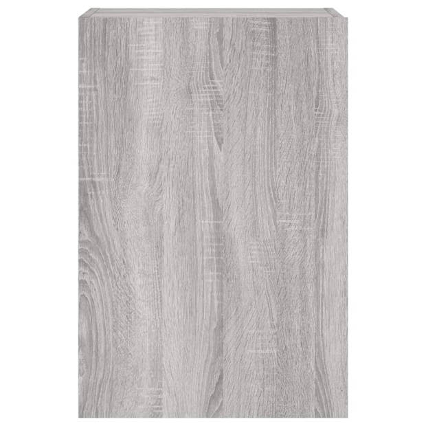 vidaXL Tv-wandmeubel 40,5x30x60 cm bewerkt hout grijs sonoma