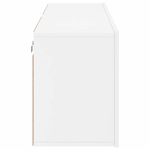 vidaXL Tv-meubels 2 st wandgemonteerd 60x30x41 cm wit