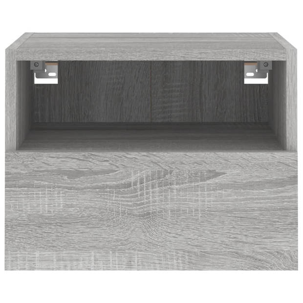 vidaXL Tv-wandmeubel 40x30x30 cm bewerkt hout grijs sonoma