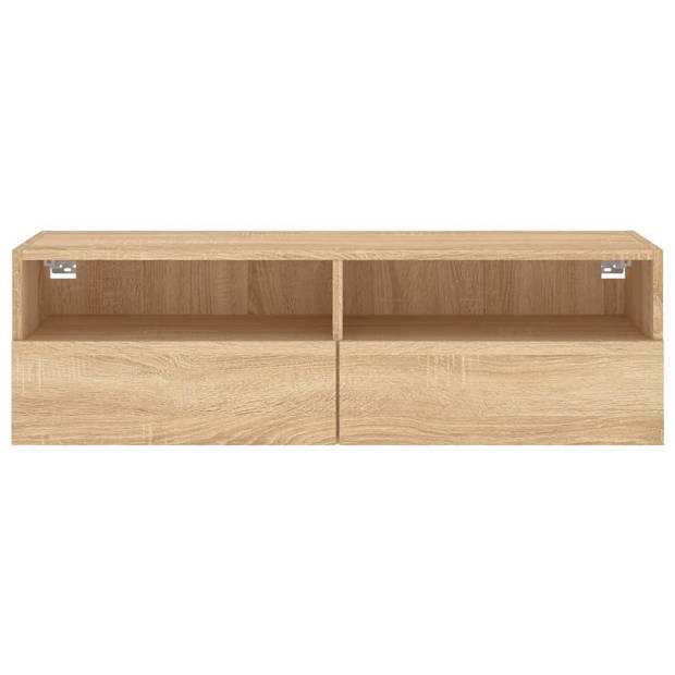 vidaXL Tv-wandmeubel 100x30x30 cm bewerkt hout sonoma eikenkleurig