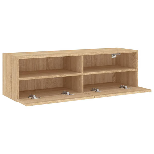 vidaXL Tv-wandmeubel 100x30x30 cm bewerkt hout sonoma eikenkleurig