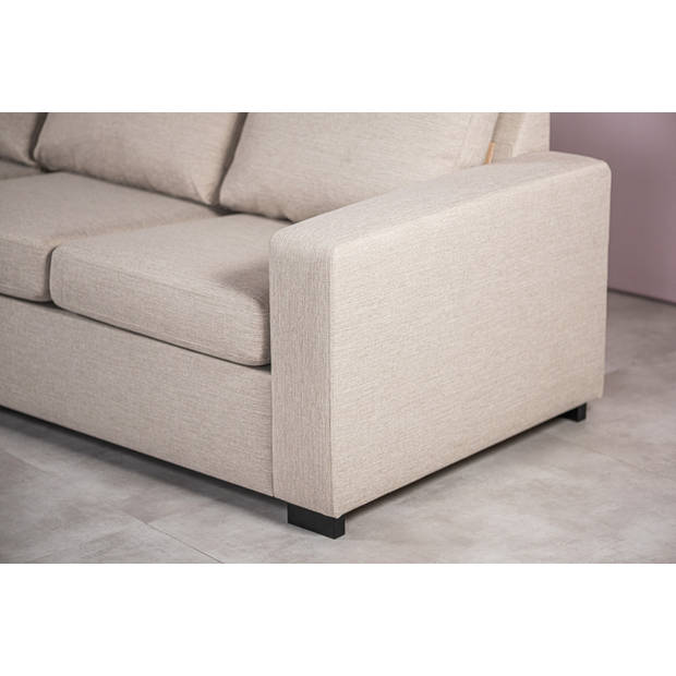 Giga Meubel - Hoekbank Beige Stof - 3-Zits Links 252cm - Inari