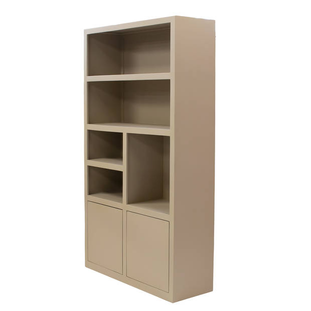 Giga Meubel - Wandkast Hardhout Beige - 120x45x220cm - Xander