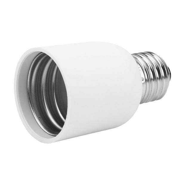 Intirilife e27 naar e40 lampvoet-adapter in wit – 4x lampadapter voor het conformatteren van e27 naar e40