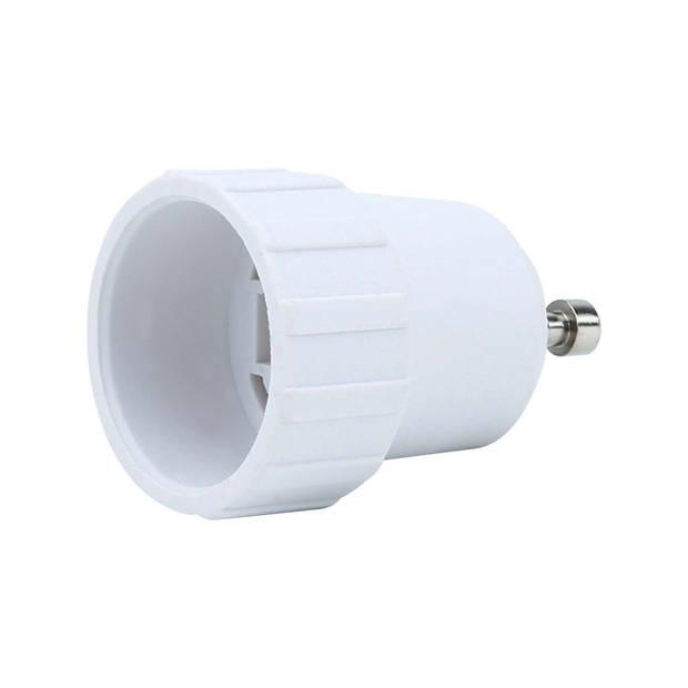 Intirilife gu10 naar e14 lampvoet adapter in wit - 4x lampadapter voor het omvormen van gu10 naar e14