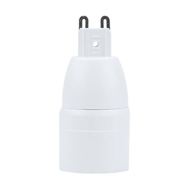 Intirilife g9 naar e14 lampvoet adapter in wit - 4x lampadapter voor het omvormen van g9 naar e14-set