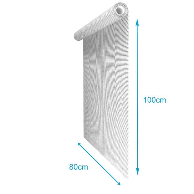 Intirilife klamboe gemaakt van glasvezel wit per meter vliegennet breedte 80cm maaswijdte 1.2mm