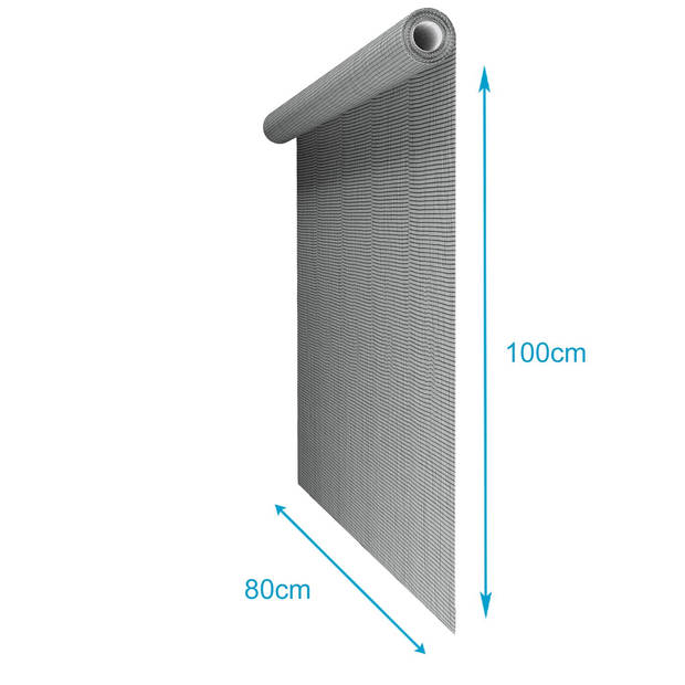 Intirilife klamboe gemaakt van glasvezel grijs per meter vliegennet breedte 80cm maaswijdte 1.2mm