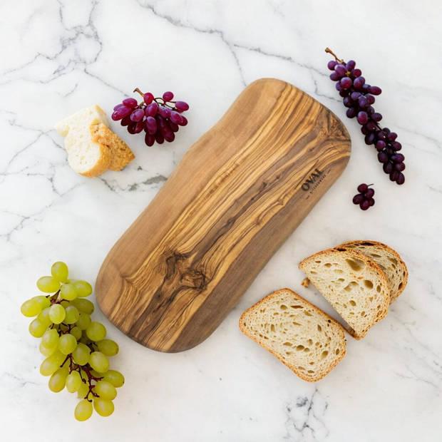 OVAL - Pure Olive Wood Serveerplank 25-30 cm