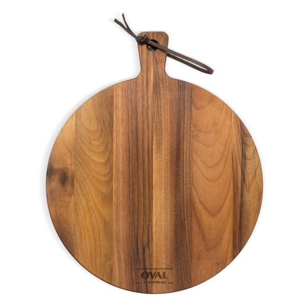 OVAL - Pure Walnut Wood Serveerplank rond Ø 30 x 1,8 cm