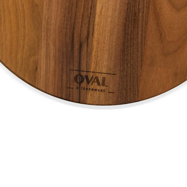 OVAL - Pure Walnut Wood Serveerplank rond Ø 30 x 1,8 cm