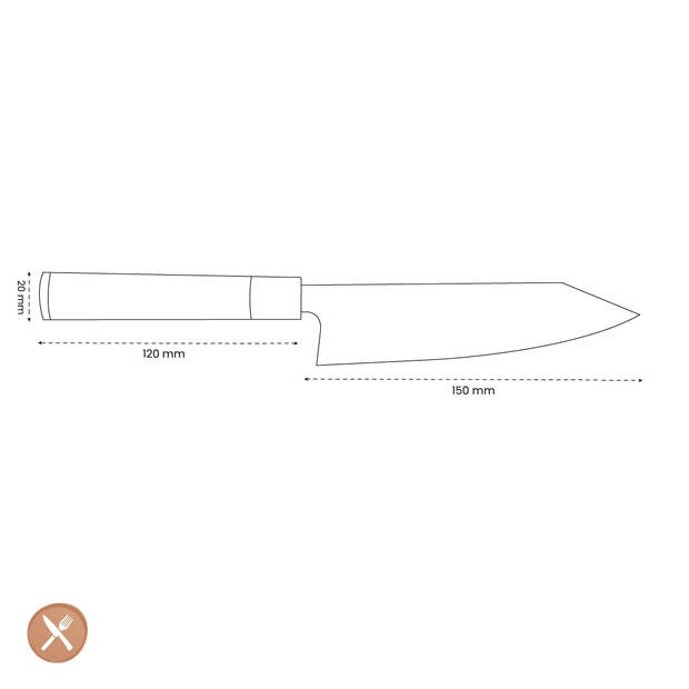 Satake - Ame Bunka Koksmes 15 cm