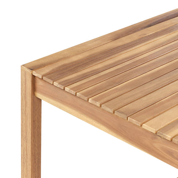 Beliani SASSARI II - Eettafel-Lichte houtkleur-FSC® gecertificeerd acaciahout