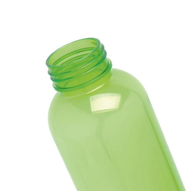 Waterfles / drinkfles / sport bidon Olympic - groen - kunststof - 500 ml - rvs schroefdop - Drinkflessen
