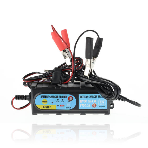 Car Battery Charger 12V - 65W Vehicle Battery Charger for Cars, Motorcycles & Boats - AGM, Gel & Lead-Acid Batteries