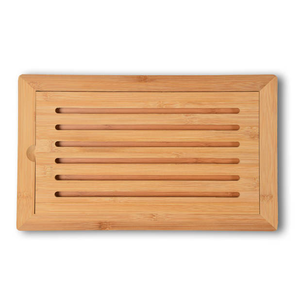 Broodplank houten broodplank licht bruin 553g Bamboo 38cm*2cm*2cm