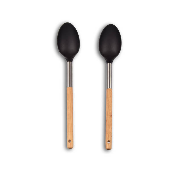 2 pieces serving spoons Soup spoon black&beige serving spoon Kitchenware Sauce spoon 34cm*6.5cm