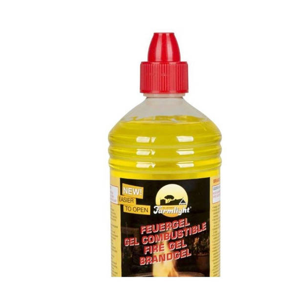 Brandgel Fles - 1 Liter - geel