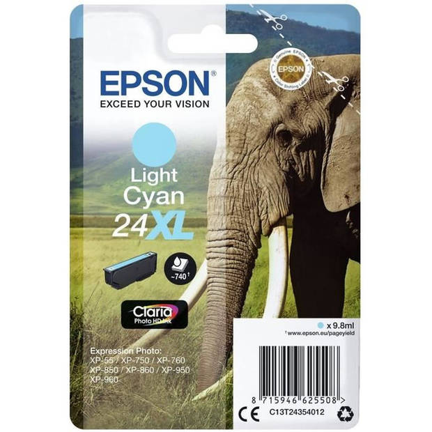 Epson 24XL licht cyaan cartridge
