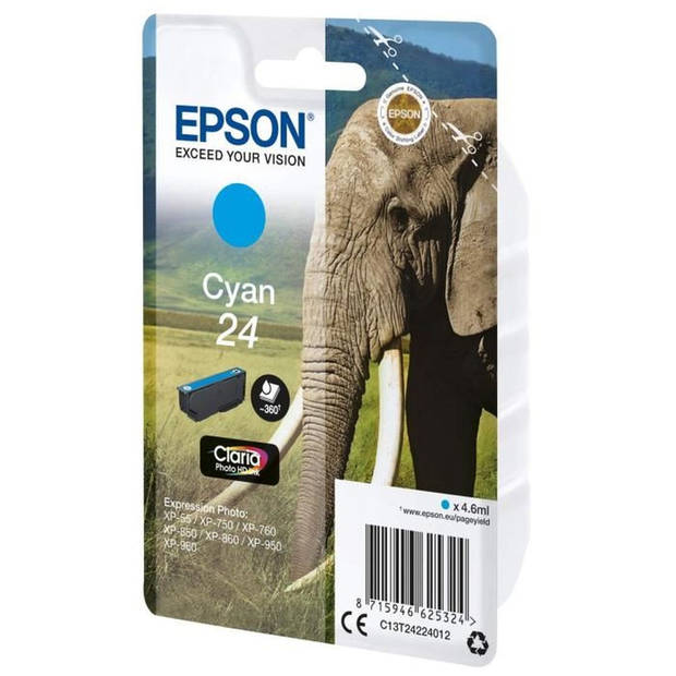 Epson 24 cyaan cartridge