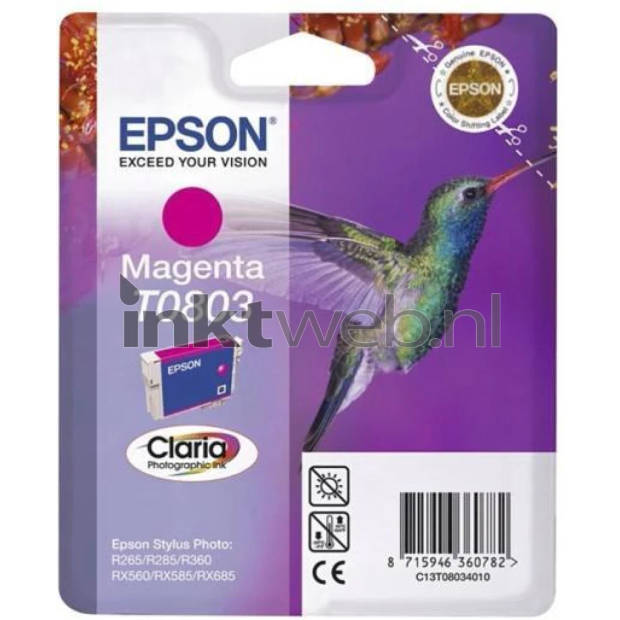 Epson T0803 magenta cartridge