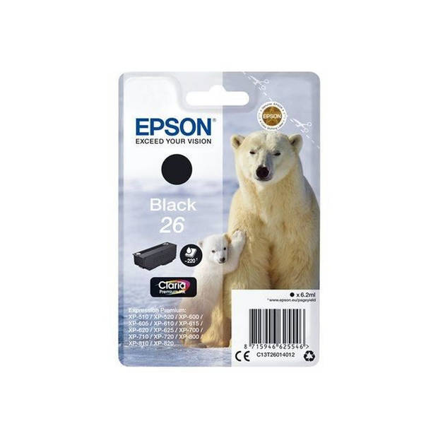 Epson 26 zwart cartridge