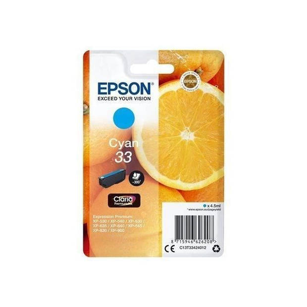 Epson 33 cyaan cartridge