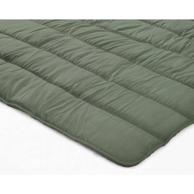 Sleeptime All-in one Omkeerbare Dekbed - Dekbed zonder Overtrek - 240x200 - Groen/Kaki