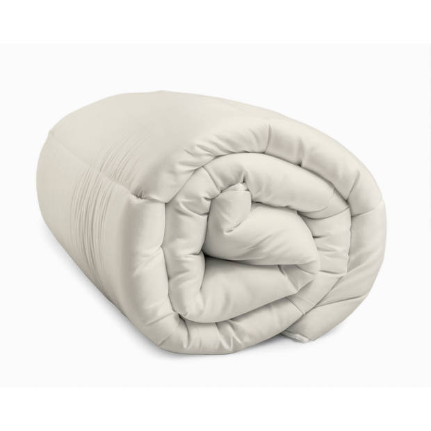 Sleeptime All-in one Omkeerbare Dekbed - Dekbed zonder Overtrek - 200x200 - Creme/Groen