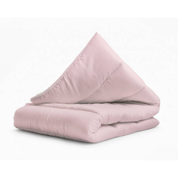 Sleeptime All-in one Omkeerbare Dekbed - Dekbed zonder Overtrek - 240x200 - Creme/Roze