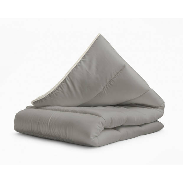 Sleeptime All-in one Omkeerbare Dekbed - Dekbed zonder Overtrek - 240x200 - Creme/Kaki