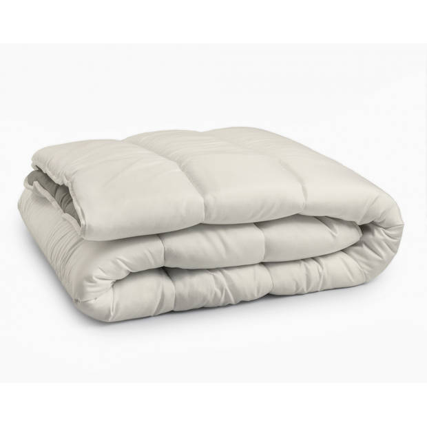 Sleeptime All-in one Omkeerbare Dekbed - Dekbed zonder Overtrek - 240x200 - Creme/Kaki