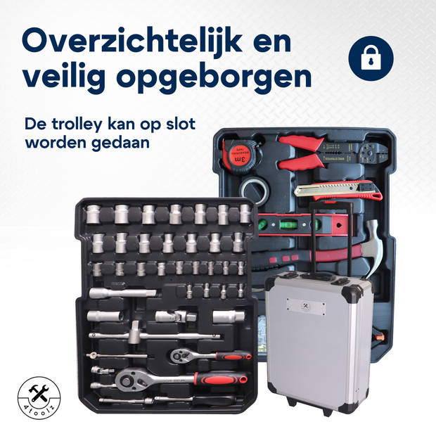 4toolz® Gereedschapskoffer 1020 delig met Gereedschap XXL