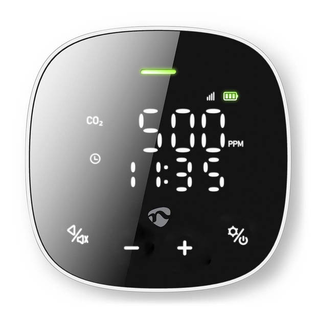 Nedis SmartLife Luchtkwaliteitsmonitor - WIFISA20CBK - Wit