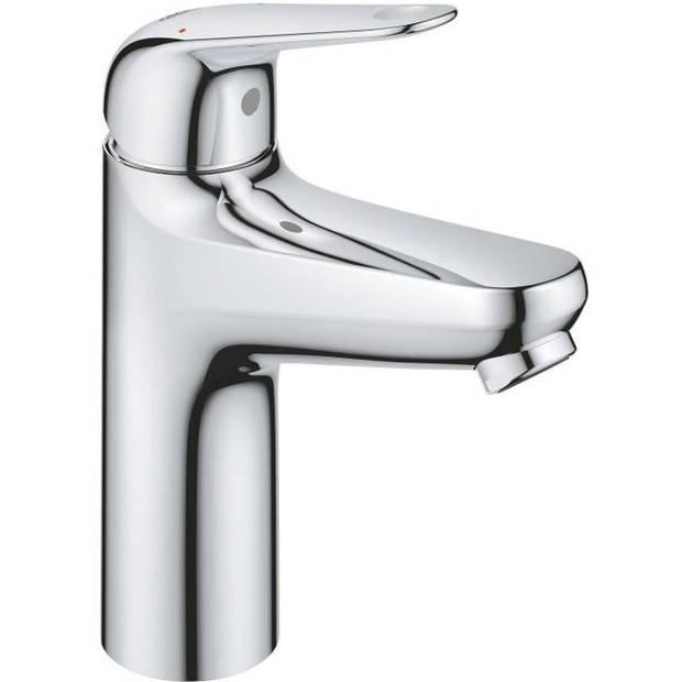 Eéngreeps wastafelmengkraan - GROHE Swift - 24326001 - Chroom - Maat M - Waterbesparend - Click-clack afvoer